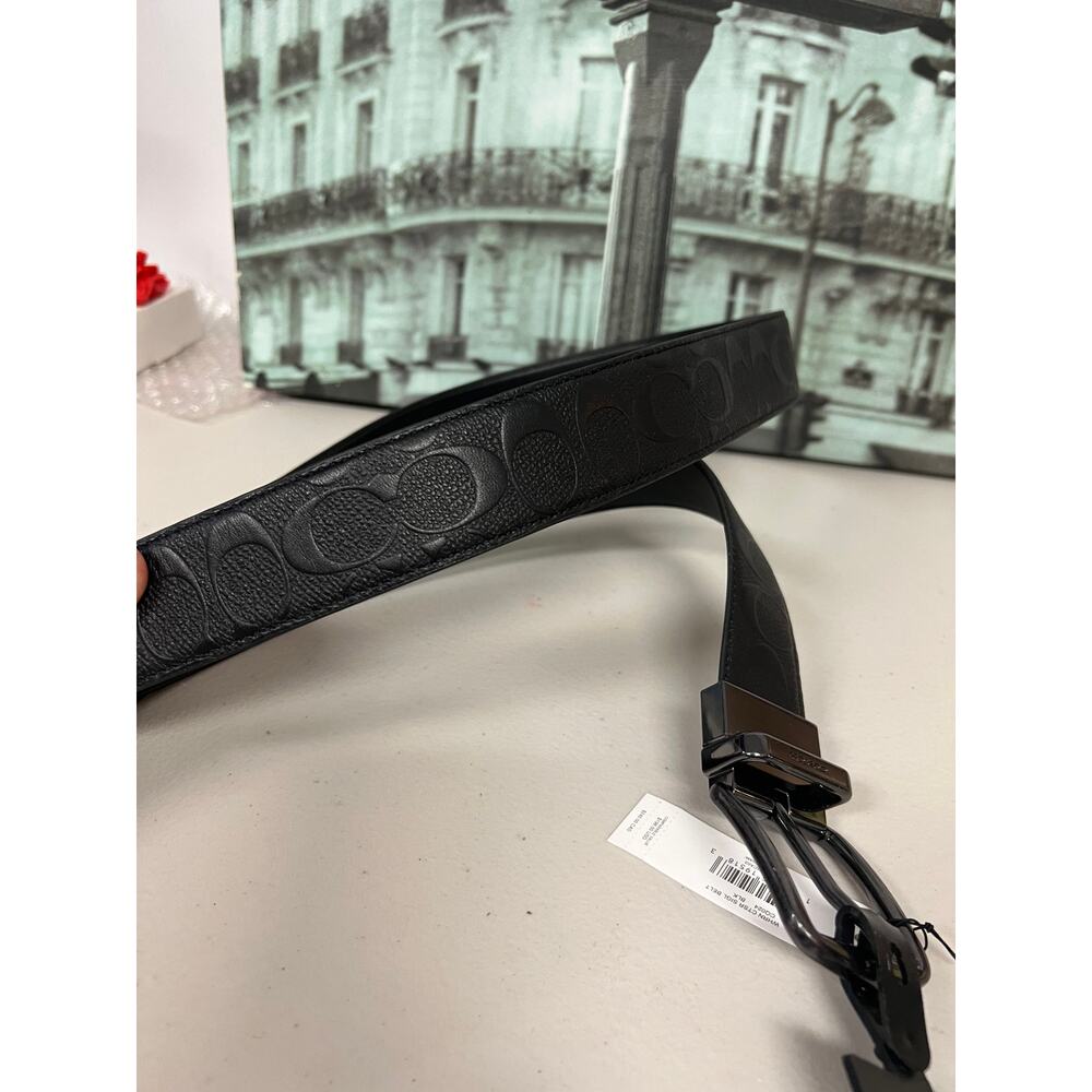 Coach CQ024 Harness Buckle Cut-To-Size Reversible Belt, 38 Mm - Picture 6 of 7